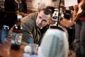 Oleg Sentsov am Set seines ersten Spielfilm GAMER (2011)